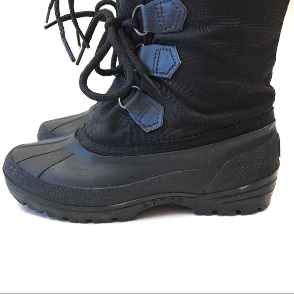 Sorel snowlion black winter / snow tall boots size 6 - Picture 3 of 10